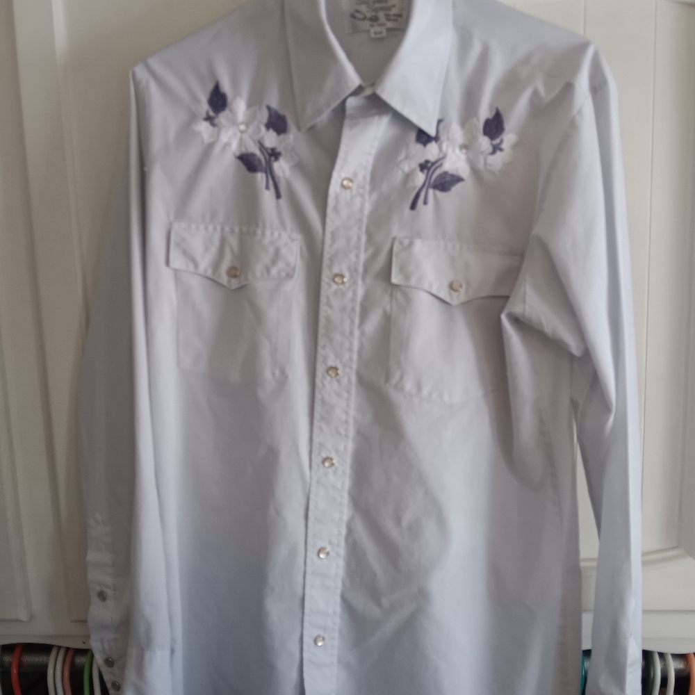 Vintage 80s Silver Spur Men's Western Button Down Shirt (L)